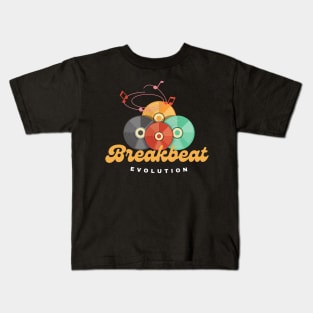 BREAKBEAT - Evolution (gold) Kids T-Shirt